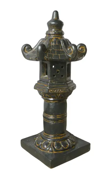 Product image 4 of the product “Lamp, 40cm Ø and 80cm Height | GRC (Glassfibre Reinforced Concrete), Copper Finish ”
